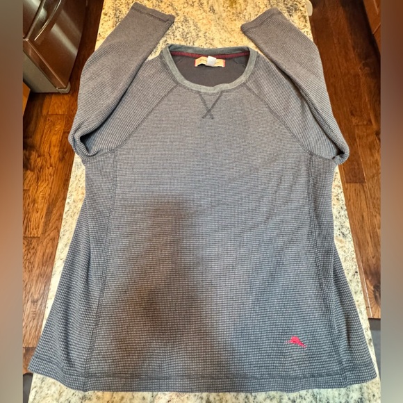 Tommy Bahama light waffle weave long sleeved shirt - Picture 1 of 10